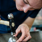 Holly Clifford at work. Yorkshire Artspace 2020